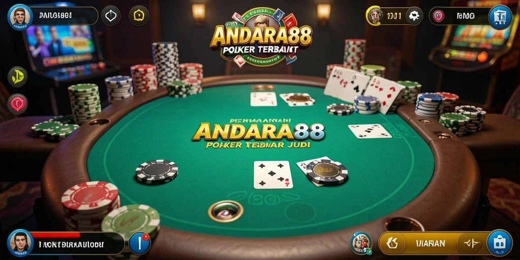 Tampilan gameplay Poker yang menarik dan dinamis di ANDARA88.