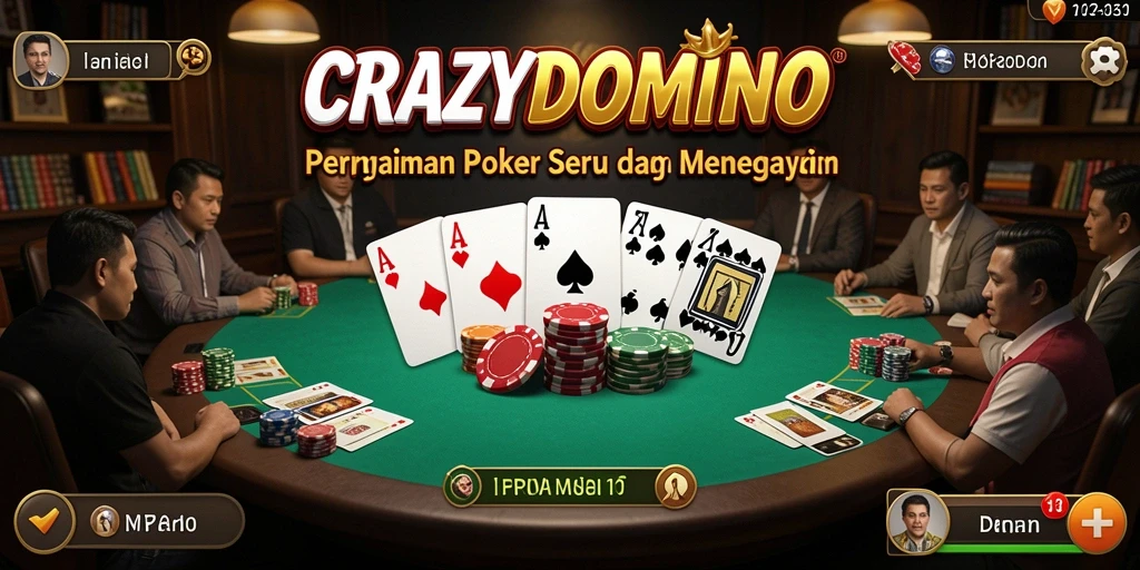 Screenshot tampilan gameplay seru dari CRAZYDOMINO.