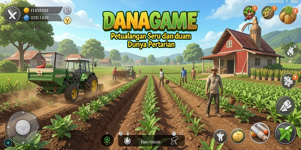 Tampilan gameplay DANAGAME yang menarik dan penuh warna.