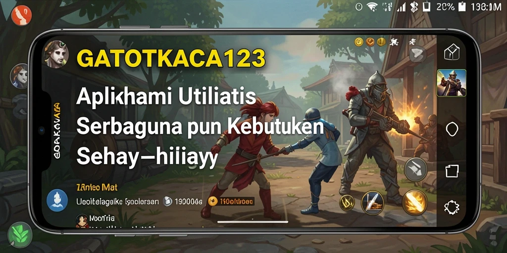Screenshot utama GATOTKACA123 menampilkan beragam fitur utilitas.