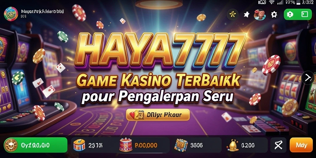 Tampilan menarik dari gameplay HAYA777 dalam permainan kasino.
