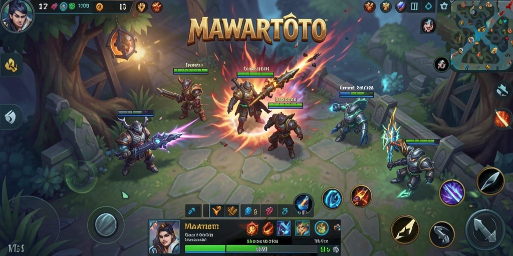 Screenshot gameplay MAWARTOTO menampilkan aksi seru antar pemain.