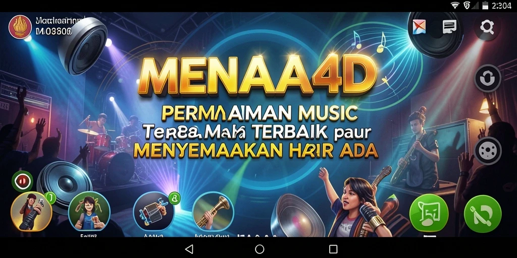 Tampilan gameplay <strong>MENARA4D</strong> yang seru dan interaktif saat bermain musik.
