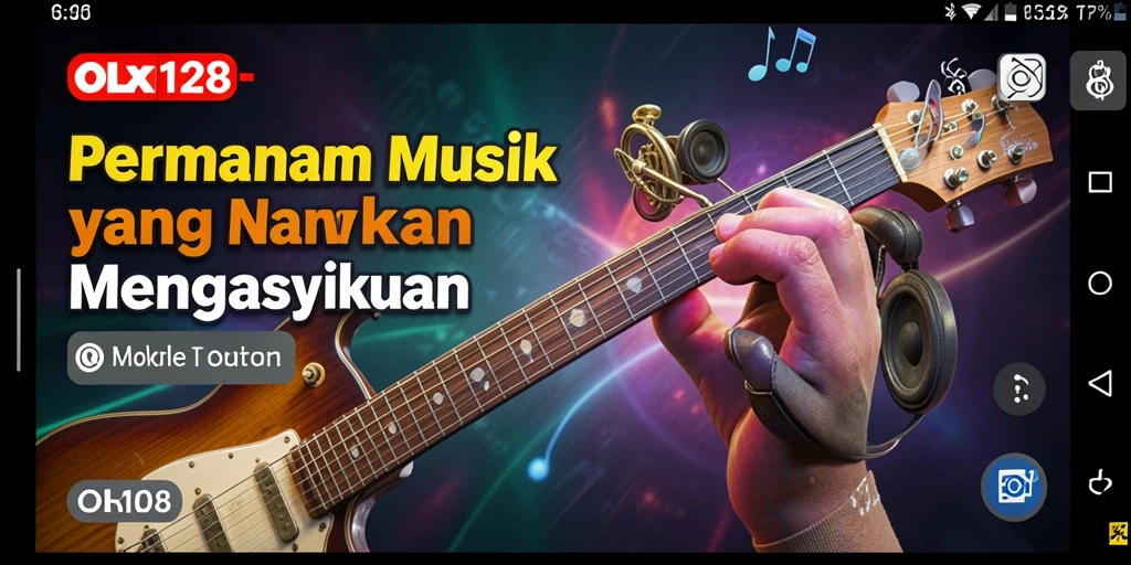 Screenshot gameplay OLX128 menampilkan aksi permainan musik yang menyenangkan.