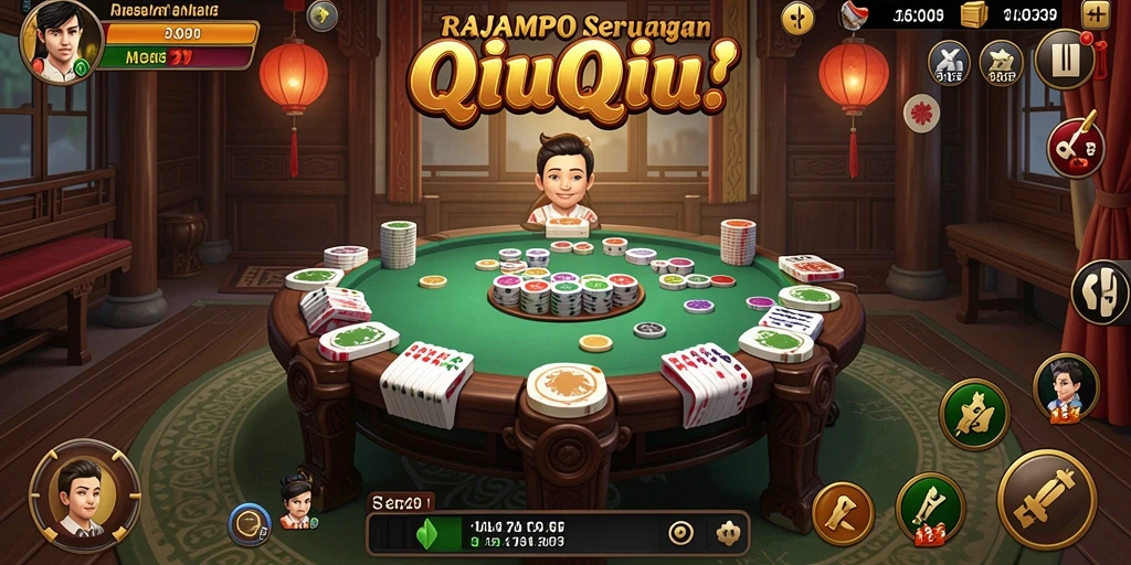 Tampilan gameplay QiuQiu yang seru dan menantang di RAJAMPO.