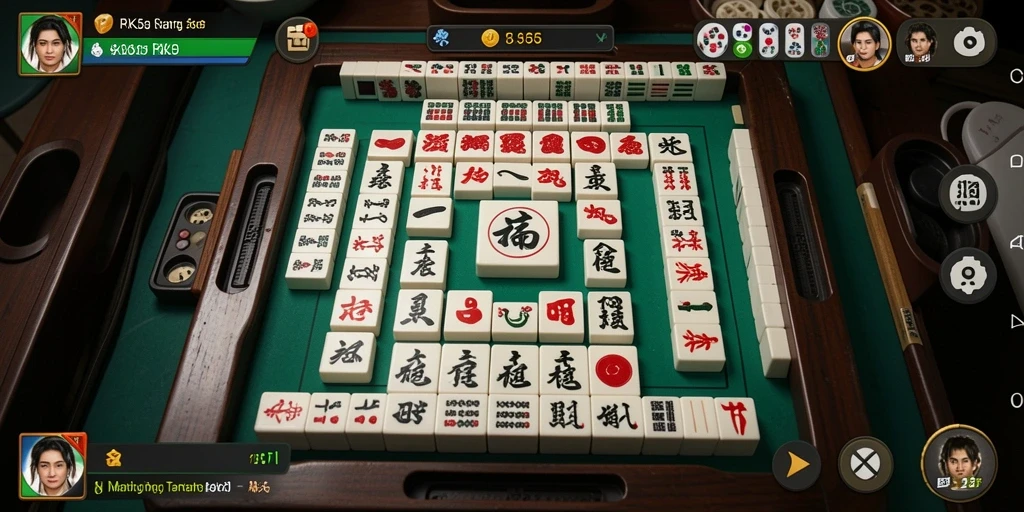 Screenshot menampilkan gameplay Mahjong yang mendebarkan dan penuh strategi.