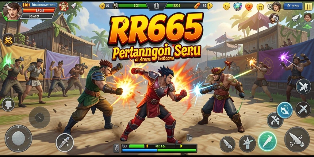 Screenshot menampilkan aksi seru dalam game RR666.