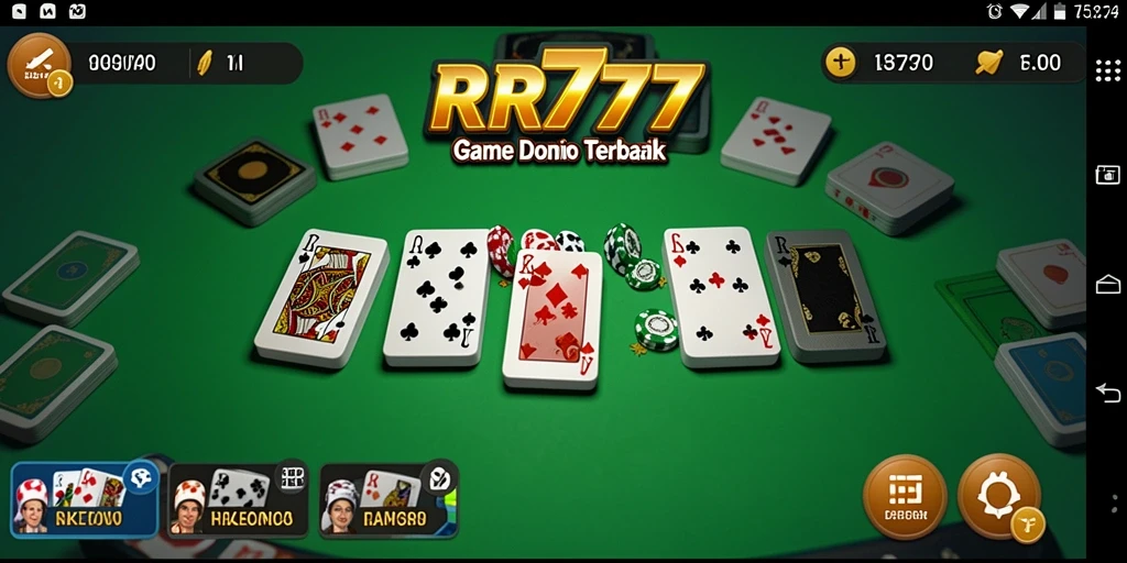 Screenshot gameplay Domino yang menarik dan interaktif.