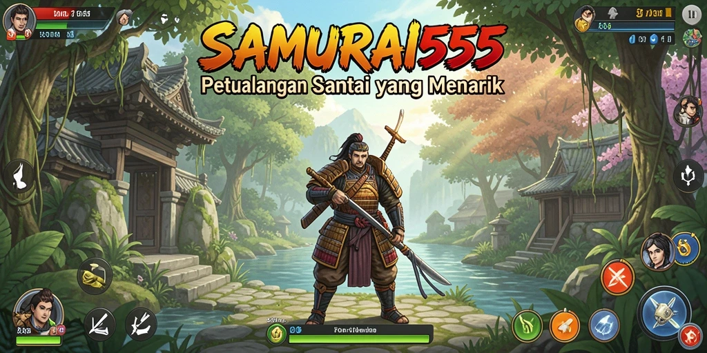 Screenshot game SAMURAI555 menampilkan gameplay santai yang mengasyikkan.