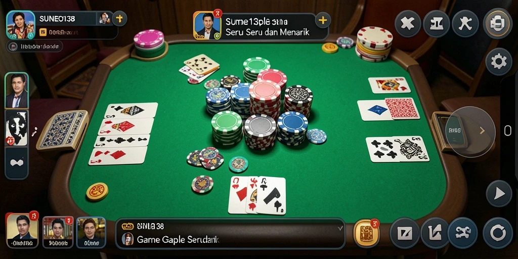 Tampilan gameplay SUNEO138 yang menarik dan penuh aksi Gaple.