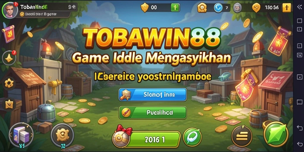 Tampilan gameplay TOBAWIN88 yang menarik dengan berbagai karakter Idle.
