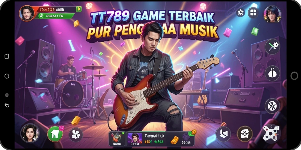 Screenshot utama yang menampilkan serunya gameplay musik di TT789.