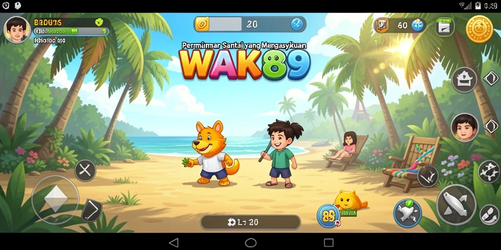 Tampilan screenshot WAK89 menampilkan gameplay yang seru dan warna-warni.