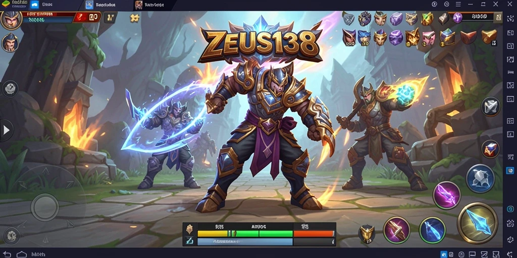 Tampilan gameplay seru dalam <strong>ZEUS138</strong>, dengan pertempuran yang mendebarkan.